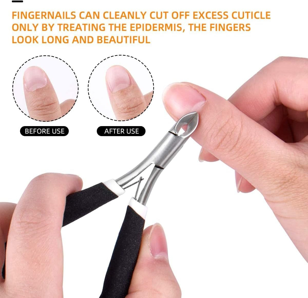 Nail File Kit Professional Manicure Pedicure Set Nail Files and Buffers Cuticle Nipper and Pusher Emery Board Grooming Kit Perfect Manicure Kit for Women (Black)