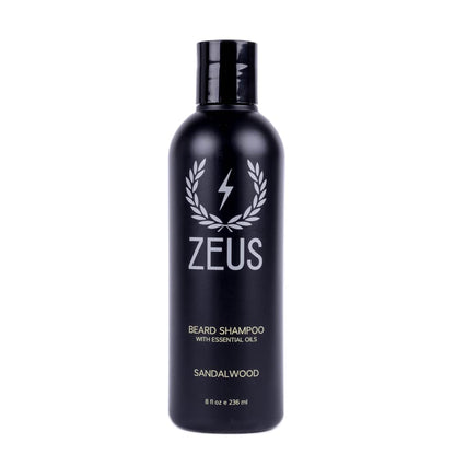 Beard Shampoo Wash, Infused with Green Tea & Natural Ingredients to Cleanse and Soften Beard – 8 Oz. Made in USA – Sandalwood