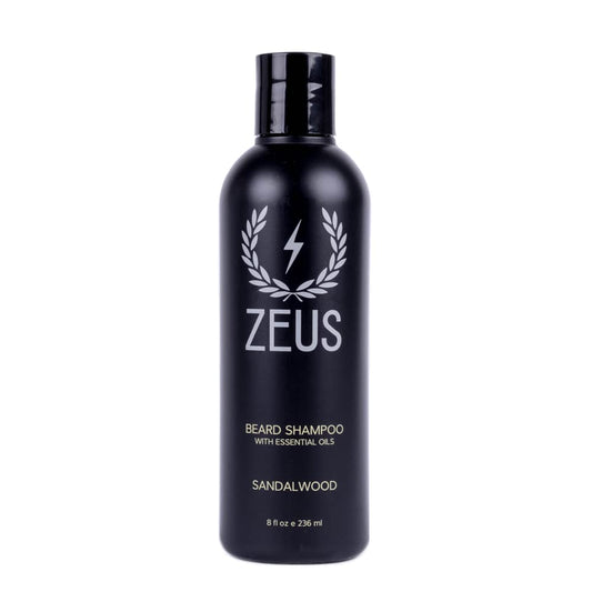 Beard Shampoo Wash, Infused with Green Tea & Natural Ingredients to Cleanse and Soften Beard – 8 Oz. Made in USA – Sandalwood